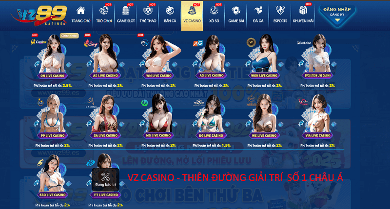 VZ Casino Thiên đường giải trí số 1 Châu Á